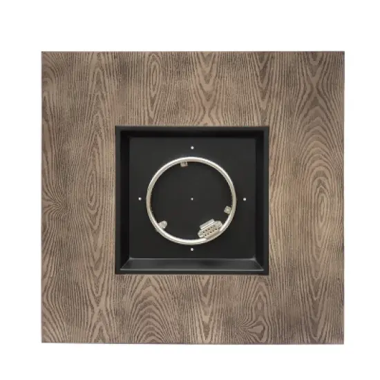 Wellington Outdoor 40000 BTU Square Fire Pit Brown - Christopher Knight Home image {5}