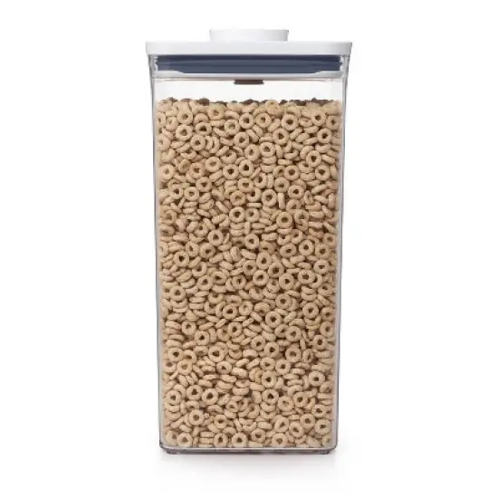 OXO POP 6qt Plastic Big Square Airtight Food Storage Container White image {3}