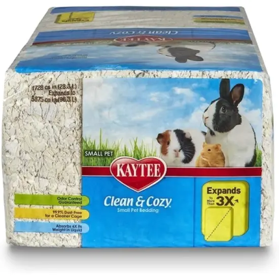Kaytee Clean & Cozy Odor Control Small Animal Bedding, White, 85L image {6}