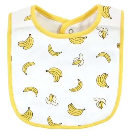 Hudson Baby Infant Boy Cotton Bib and Sock Set, Bananas, One Size image {5}