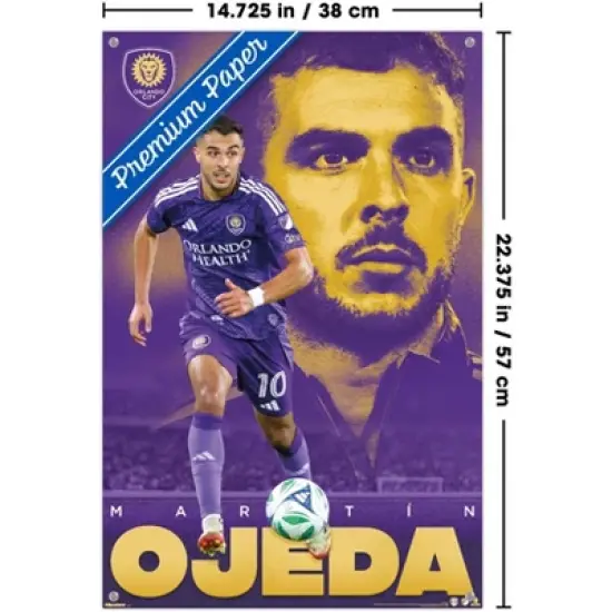 Trends International MLS Orlando City SC - Mart&iacute;n Ojeda 25 Unframed Wall Poster Prints image {2}