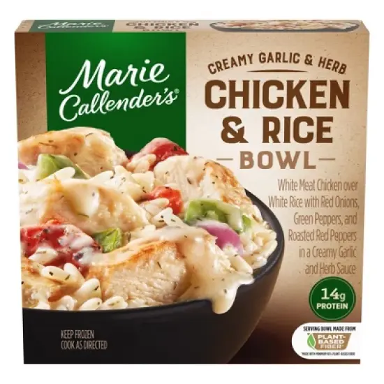 Marie Callender's Frozen Garlic Herb Chicken & Rice Bowl - 11oz image {7}