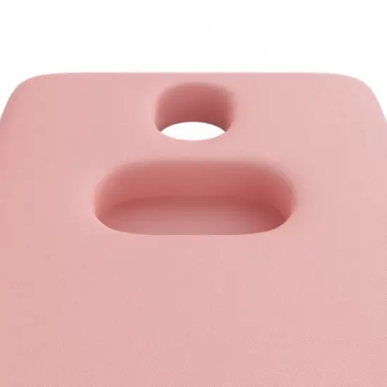 Dolonm 31.5" Wide Spa Massage Bed - 800lbs Heavy Duty, Chest Opening Design, Luxe PU Leather - Salon & Home Use - Pink image {3}