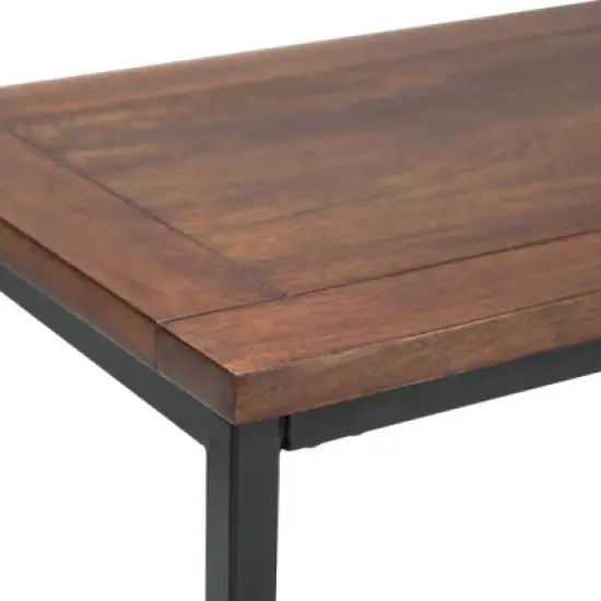 54" Rhonda Console Sofa Table Dark Cognac Brown - WyndenHall image {4}
