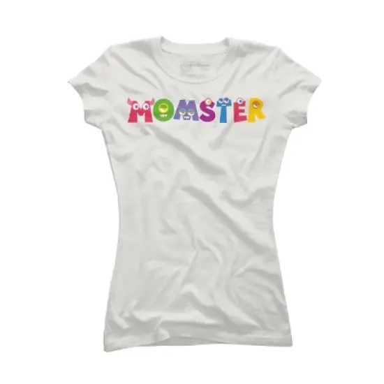 Junior's Design By Humans Cute Momster Cartoon Monster By averilshop T-Shirt image {8}