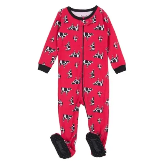 Leveret Footed Sleeper Cotton Pajamas image {3}