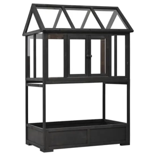 Bella Depot Portable Mini Greenhouse with Openable Roof and Storage Box image {9}