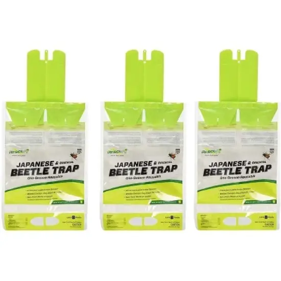 RESCUE! Reusable Japanese/Oriental Beetle Trap (3 PACK) image {3}