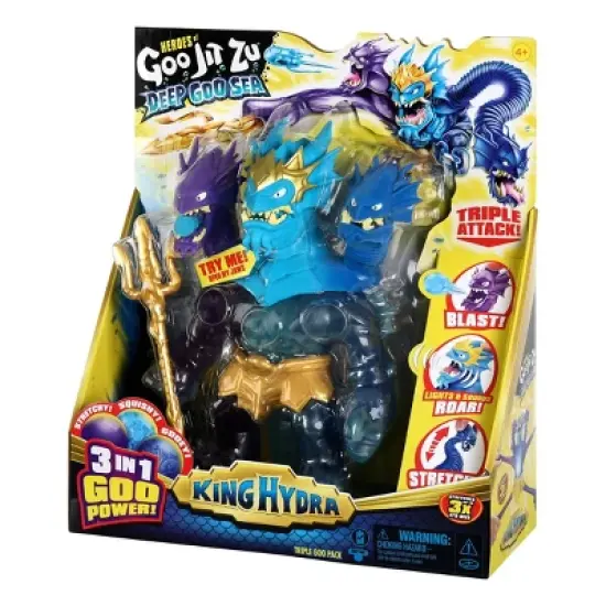 Heroes of Goo Jit Zu Deep Goo Sea King Hydra Triple Goo Pack image {6}
