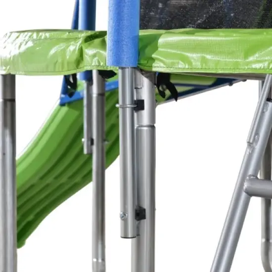 Dexmalle 14FT Trampoline with Slide and Swings image {10}