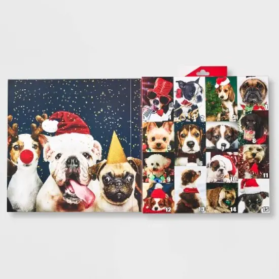 Women's Holiday Dogs 15 Days of Socks Advent Calendar - Assorted Colors 4-10 image {2}