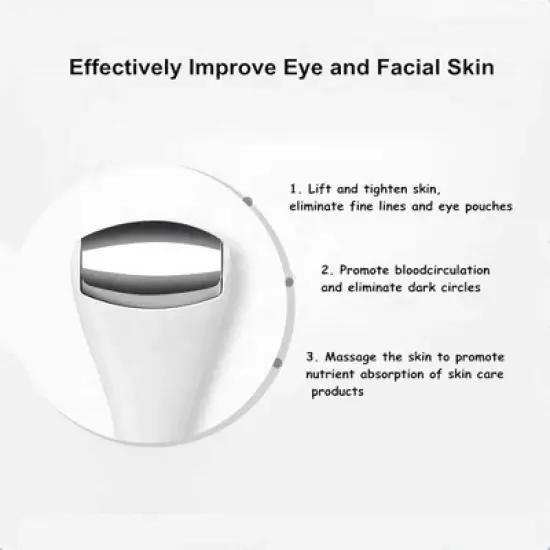 YEVYO Eye & Face Ice Roller Massager Skincare Tool image {2}