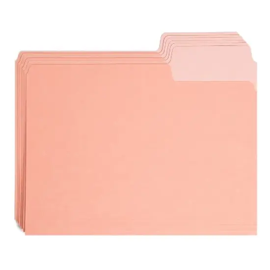 U Brands 24ct Super TabFile Folders - Two Toned image {6}