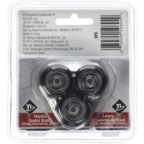 Remington SPRCDN Universal Rotary Replacement Shaver Head, Black image {1}