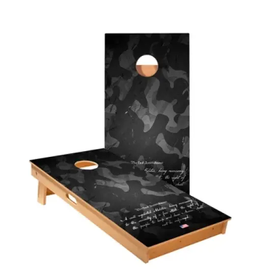 Skips Garage Second Amendment Cornhole Boards - ACA Star Series image {1}