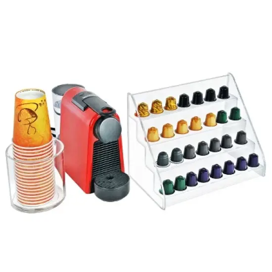 Azar Displays Four-Tier Shelf Counter Step Display, 12" wide image {4}