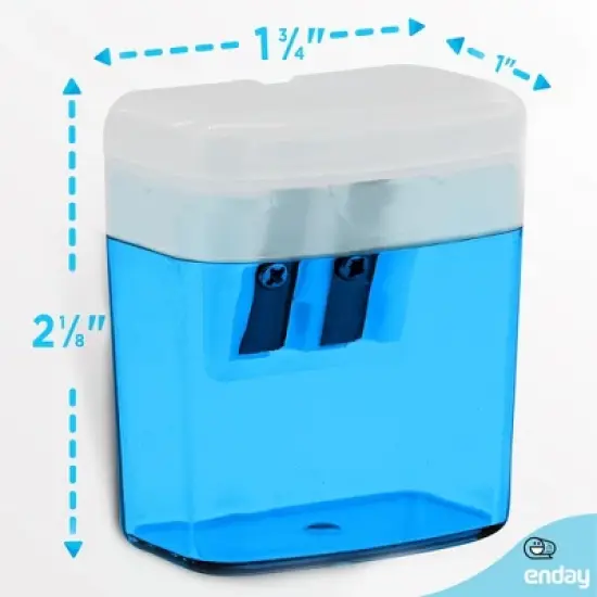 Enday 2-Hole Sharpener W/Recycle Bin image {4}