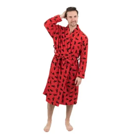 Leveret Mens Fleece Robe image {11}