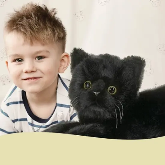 Bearington Collection Plush Stuffed Animal Black Cat, 15" image {4}