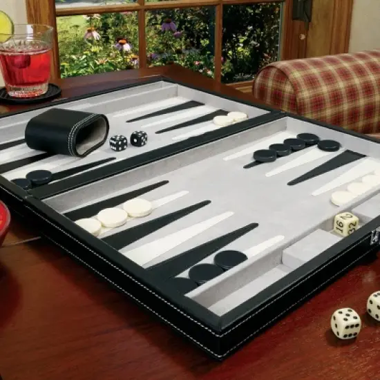 Mainstreet Classics Classic 15" Backgammon Game Set image {2}