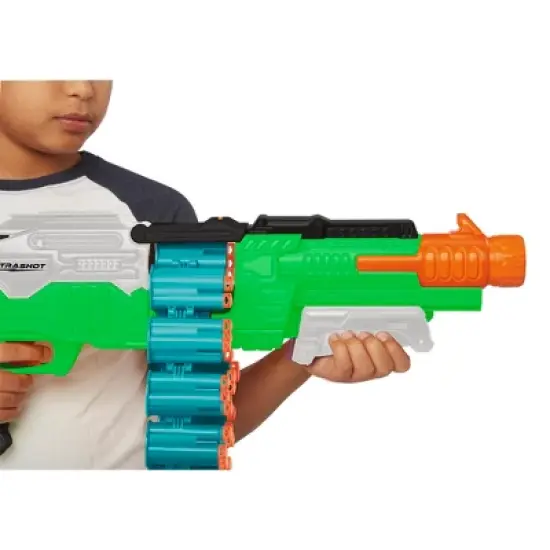 Air Warriors: Tetrashot Green & White Dart Blaster with 98 Accu-Blast Darts & Dart Belt, Ages 6+ image {4}