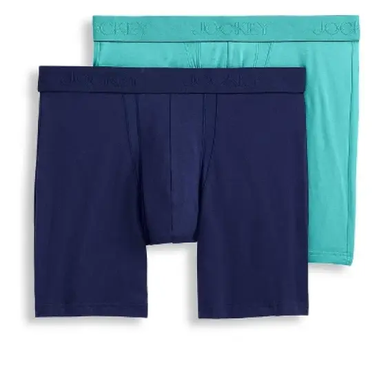 Jockey Men's Big Man Chafe Proof Pouch Cotton Stretch 6" Boxer image {5}