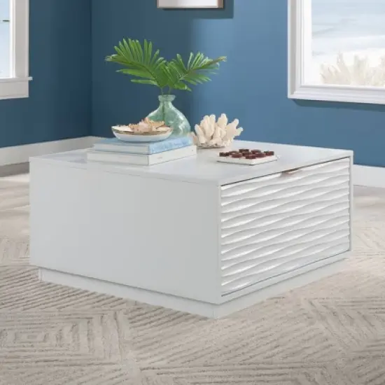 Sauder Morgan Main Coffee Table with Drawers White image {2}