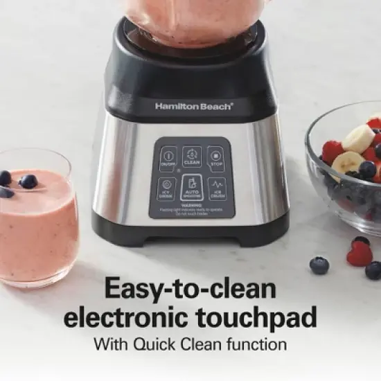 Hamilton Beach Smoothie Smart Electronic Blender 40 Oz. Glass Jar Auto Smoothie Program 56208: 850W, 3 Speeds, Dishwasher-Safe image {3}