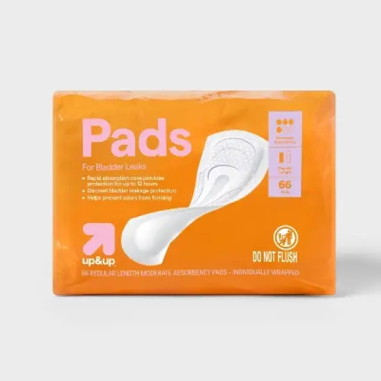 Incontinence Pads for Women - Moderate Absorbency - Regular - up&up&trade; image {4}