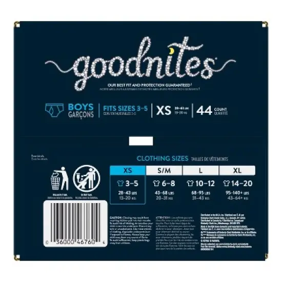 Goodnites Boys' Nighttime Bedwetting Underwear - (Select Size and Count) image {10}