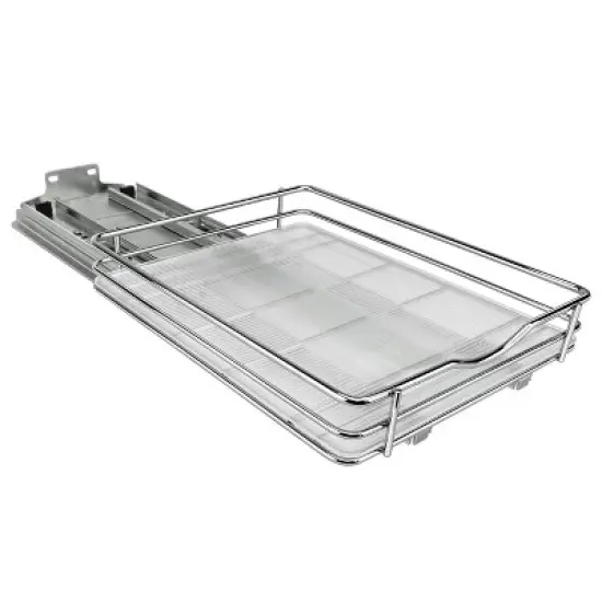Lynk Professional 8" Wide Slide Out Spice Rack Upper Cabinet Organizer: Chrome-Plated Kitchen Storage with Ball Bearing Glides image {7}
