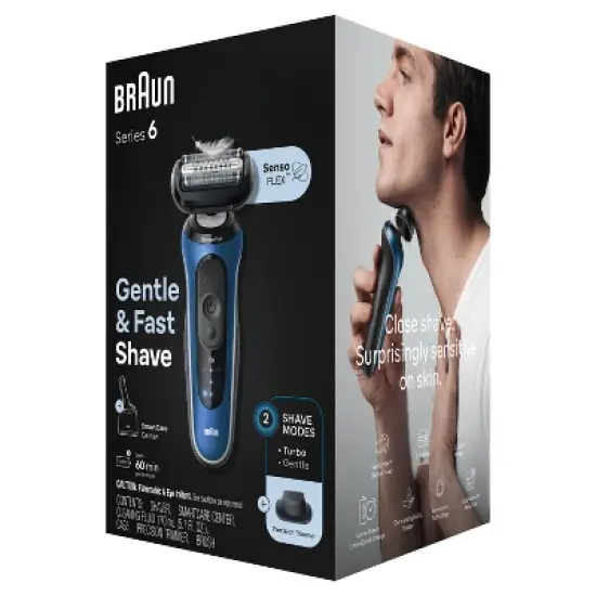 Braun Series 6-6172cc Rechargeable Wet & Dry Shaver + Smart Care Center image {10}
