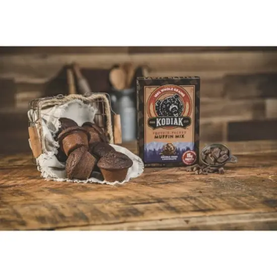 Kodiak Protein-Packed Muffin Mix Double Dark Chocolate - 14oz image {5}