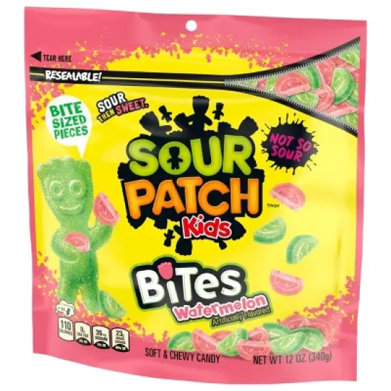 SOUR PATCH KIDS Soft & Chewy Candy Watermelon Bites - 12oz image {7}