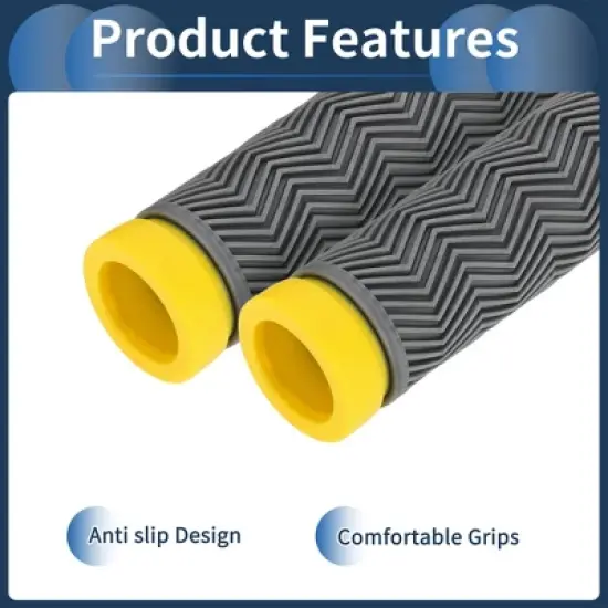 Unique Bargains Bike Handlebar Grips Covers 5.12" Gray 1 Pair image {4}