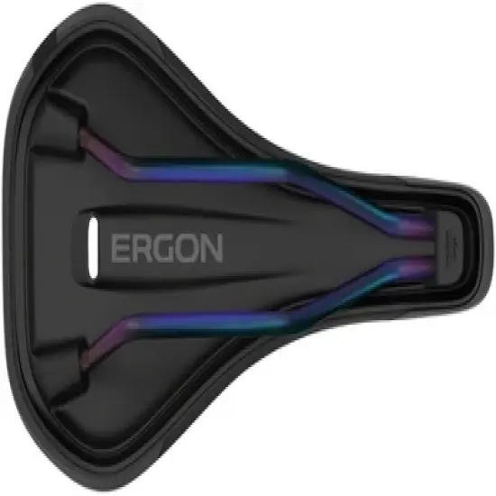 Ergon SM Enduro Comp Saddle - Stealth/Oilslick Rail Material: Titanium Men's Size: M/L image {4}