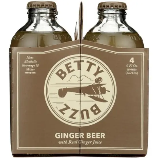 Betty Buzz Ginger Beer 4 Pack - Case of 6/36 oz image {3}