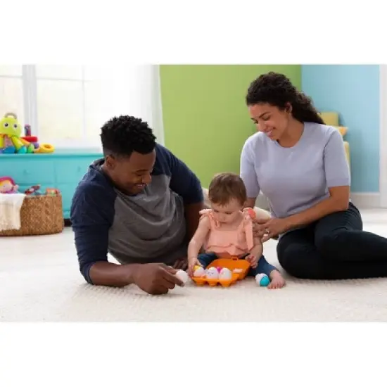 Lamaze Sort & Squeak Eggs, Shape Sorter, Color Matching Toy - 7ct image {5}