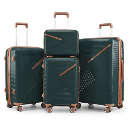 Dexmalle Expandable Lightweight Suitcase with 4 Double 360 Degrees Mute Spinner Wheels image {12}