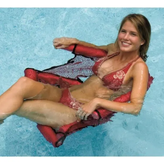 Swimline Water Sports Foam 1-Person Noodle Fun Seat for the Swimming Pool - Red image {1}