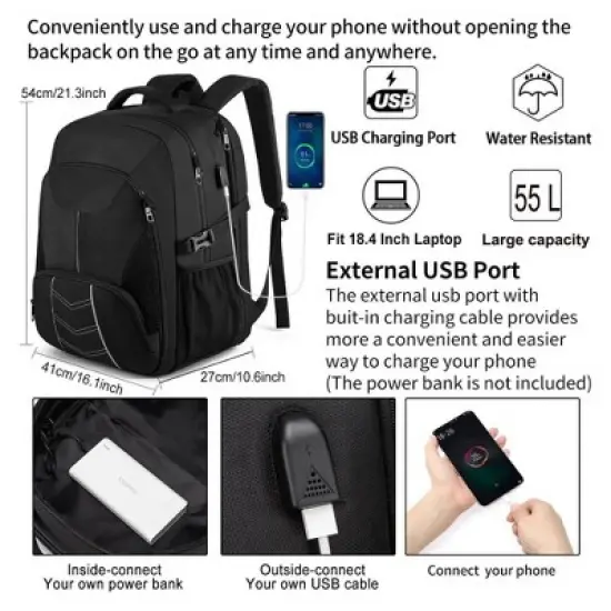 Summit Adventure Heavy Duty Travel Laptop Backpack image {2}