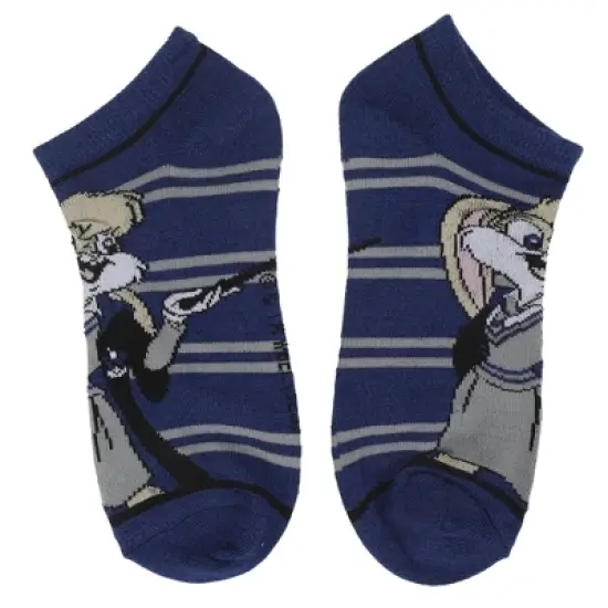 WB 100: Looney Tunes Mashups Hogwarts Students 5-Pack Women's Striped Ankle Socks image {3}