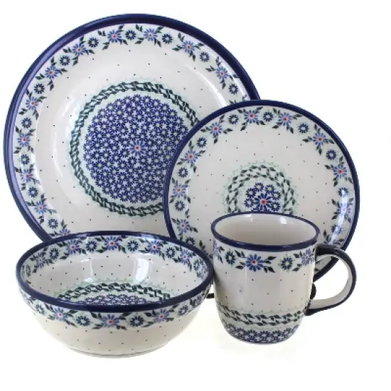 Blue Rose Polish Pottery Zaklady Dinnerware (16 PC) image {15}