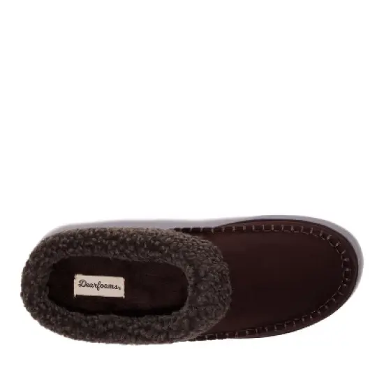 Dearfoams Men's Marshall Microsuede Moccasin Toe Clog image {3}