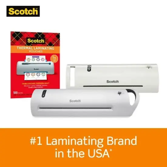 Scotch Letter Size Thermal Laminating Pouches 5 mil 11 1/2 x 9 50/Pack TP585450 image {2}