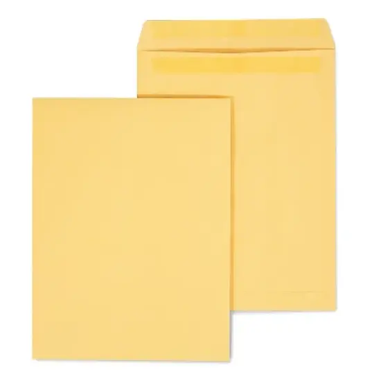 HITOUCH BUSINESS SERVICES Self Seal Catalog Envelopes 9.5"L x 12.5"H Brown 100/Box SPL381962 image {4}