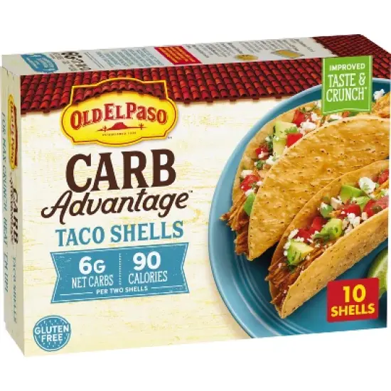 Old El Paso Low Net Carb Taco Shells Gluten Free - 10ct / 4.6oz image {8}