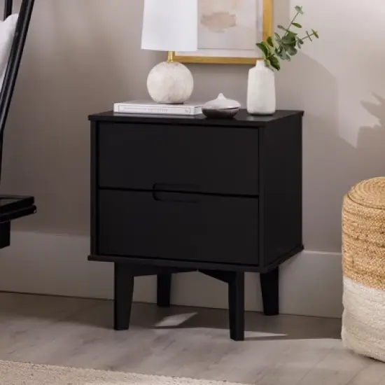 Mid-Century Modern Wood Nightstand - Saracina Home image {1}