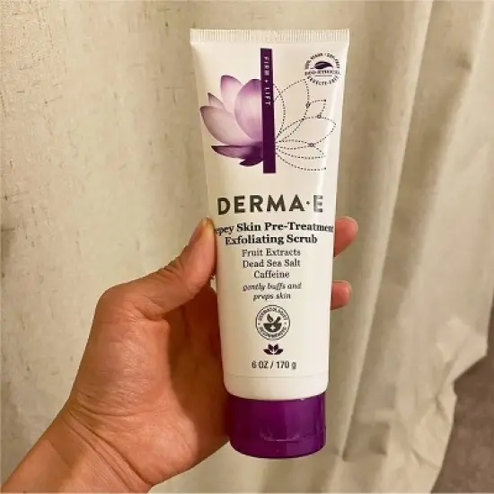 derma e Crepey Skin Pre-Treatment Exfoliating Scrub - 6oz image {5}