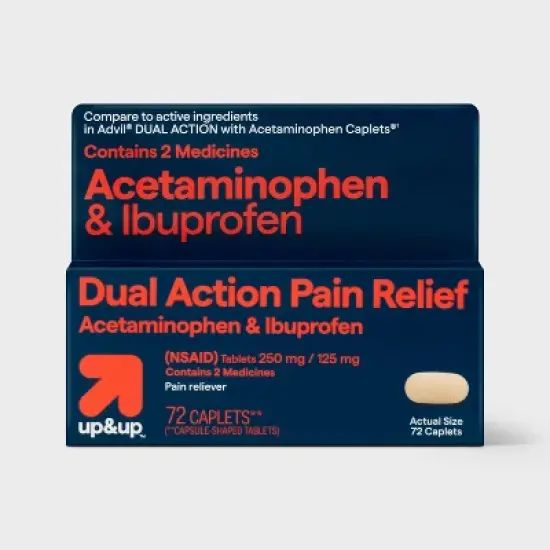 Acetaminophen Pain Reliever Caplet - 72ct - up&up&trade; image {4}